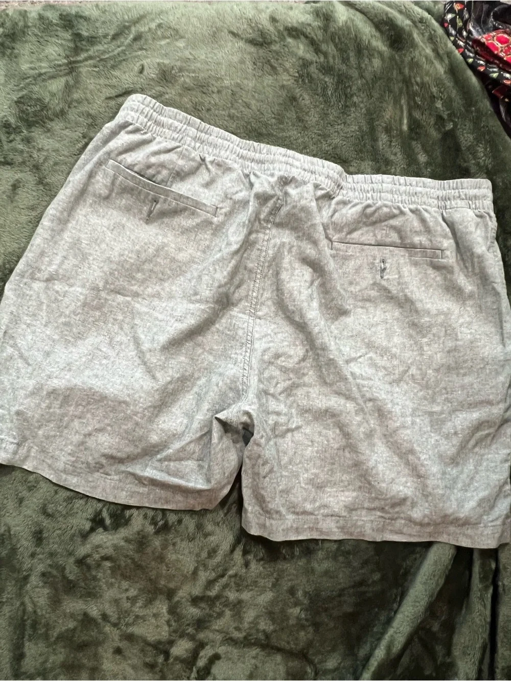 J. Crew Men's Light Gray Heather Lounge Shorts with Drawstring